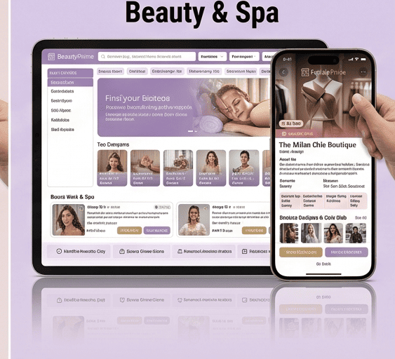 Beauty and Spa UI/UX Design in Vizag