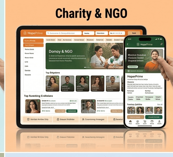 Charity and NGO Web Interface Vizag
