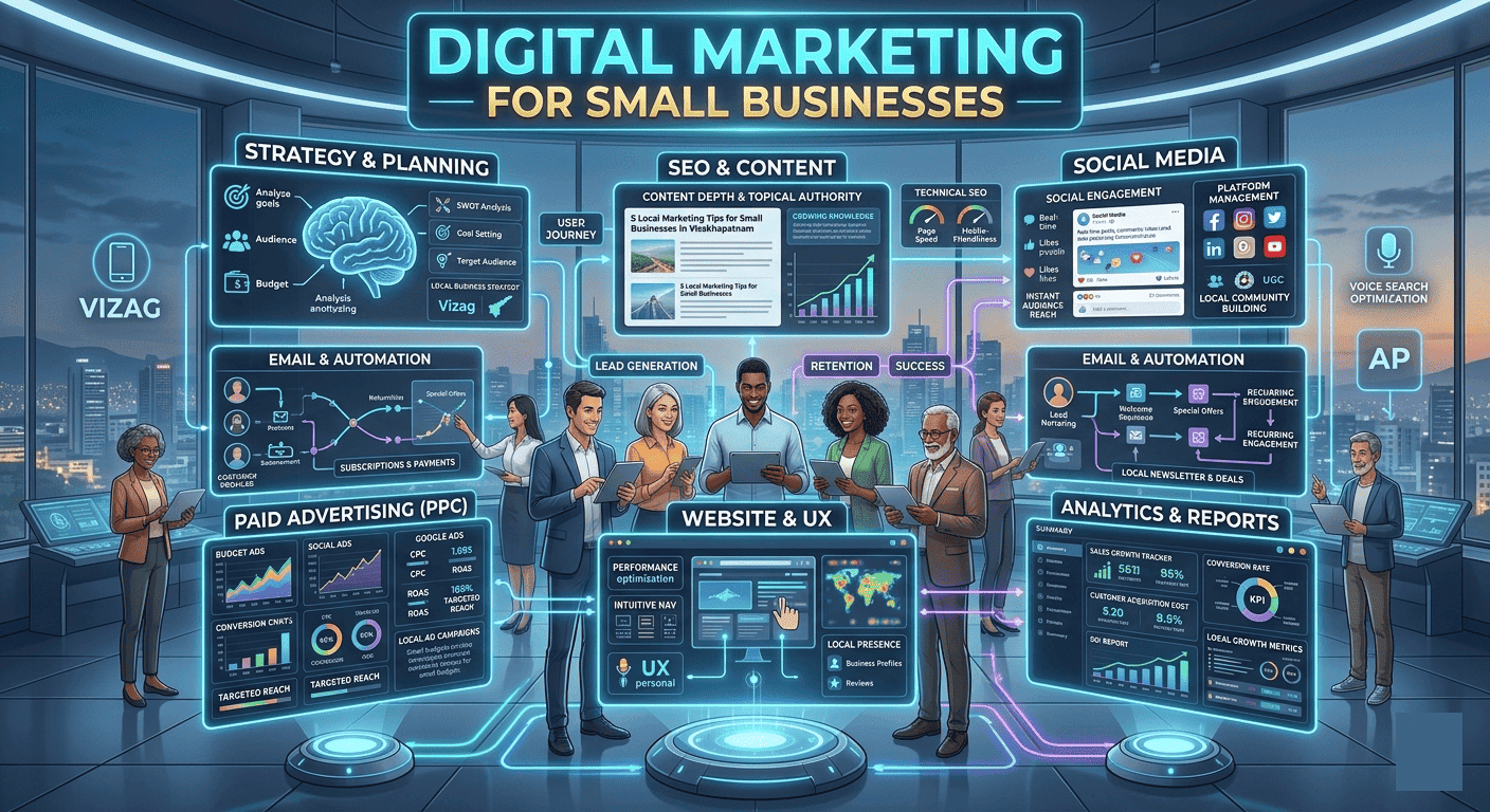 Digital Marketing for Small Businesses in Vizag